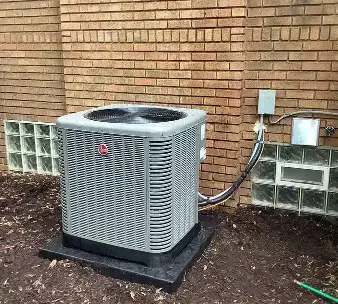AC outside of residential home in Ann Arbor, MI.