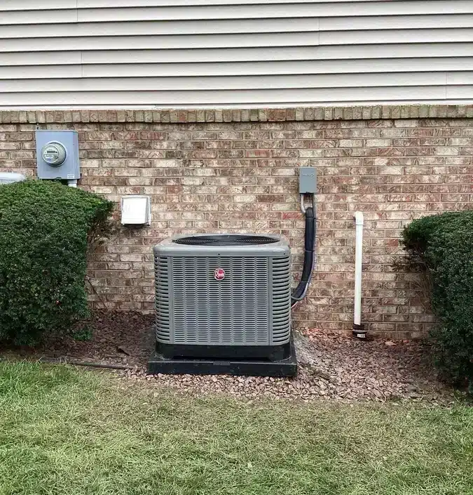 AC outside of residential home in Ann Arbor, MI.