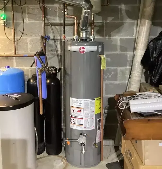 Water heater in residential home in Ann Arbor, MI.