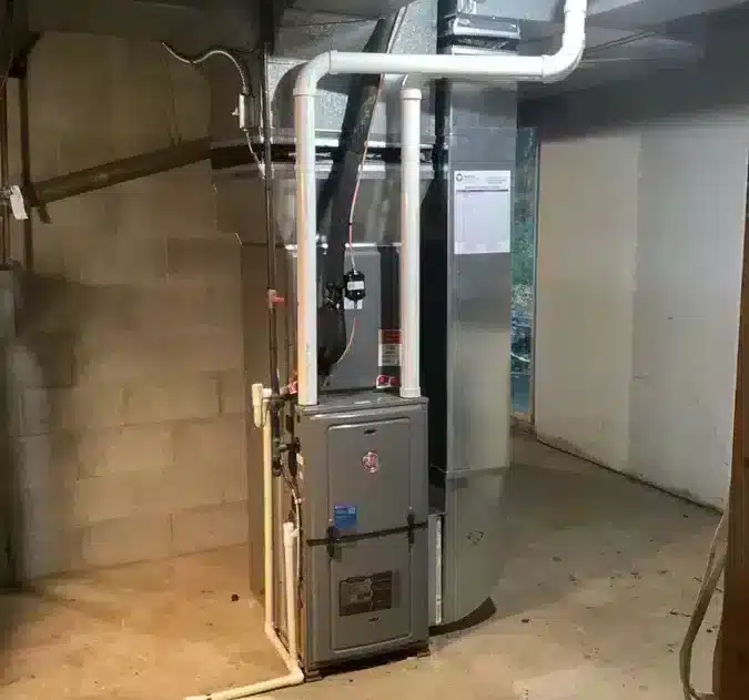 HVAC system in residential home in Ann Arbor, MI.