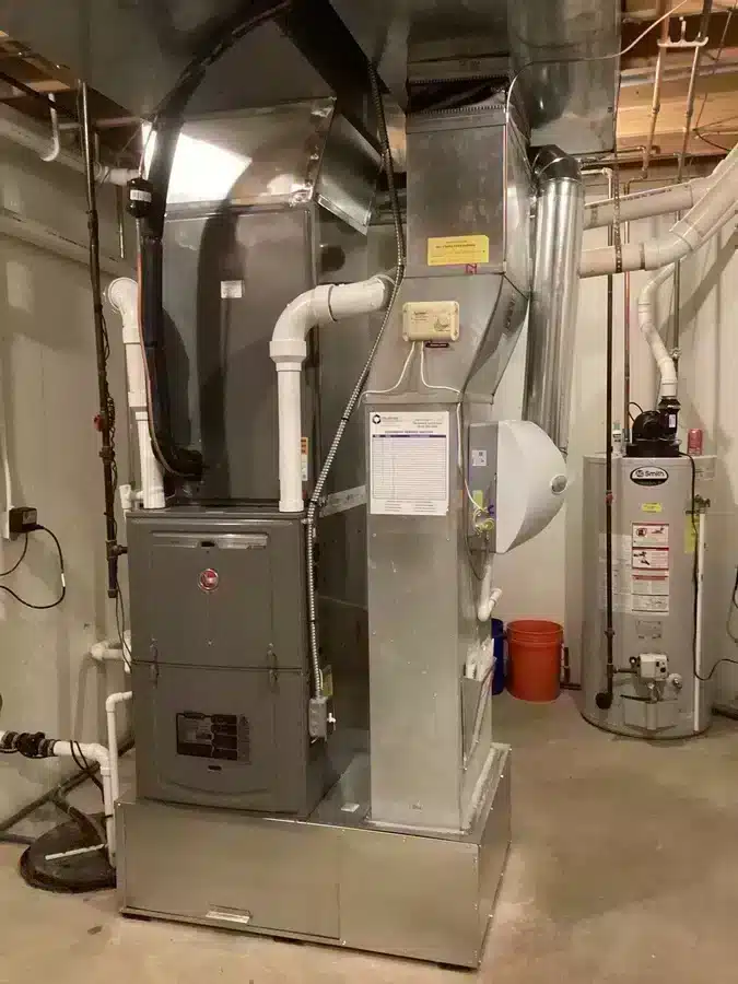 HVAC system in residential home in Ann Arbor, MI.