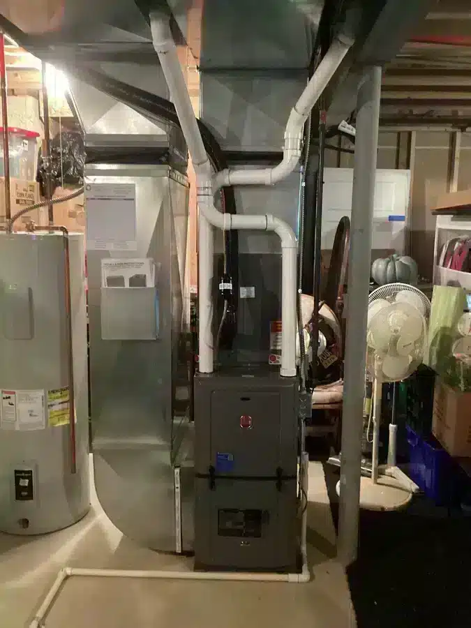 HVAC system in residential home in Ann Arbor, MI.