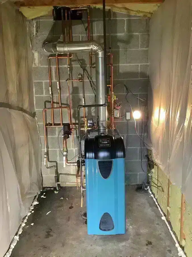 Boiler in residential home in Ann Arbor, MI.