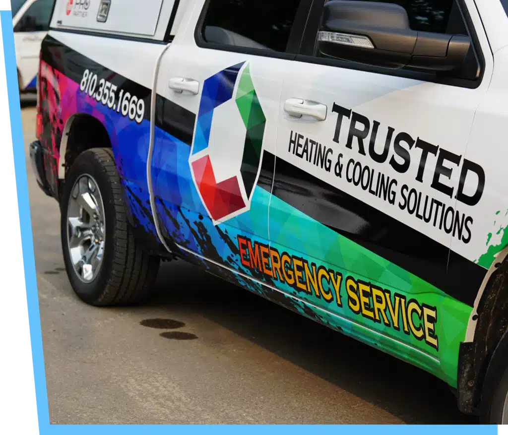Trusted HVAC Solutions service truck